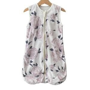 Little Couture by Minky Couture Sleepsack - Rose Floral - Cream Pink - 3-12M
